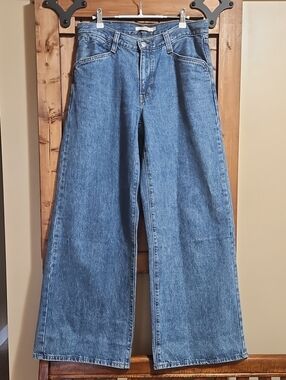 Levi's '94 Baggy Wide Leg Jeans W30 L33 In Medium Blue Wash